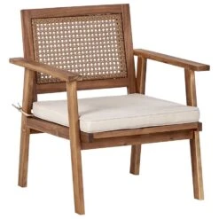 ARENELLA - Loungeset 4-zits - Lichthout/Beige - Acaciahout -VIDAXL Winkel b5e43dd9d7a54461a6e229b9efd78eb7