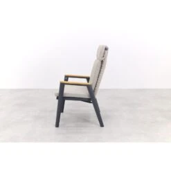 VDG Solaro Verstelbare Dining Tuinstoel - Light Rope / Teak Arm -VIDAXL Winkel b62d0630cc43402f9b03a1bd0fc85caf