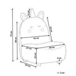 LULEA - Kinderstoel - Wit - Nepbont -VIDAXL Winkel b647521419e44588a161083539ef9d0c