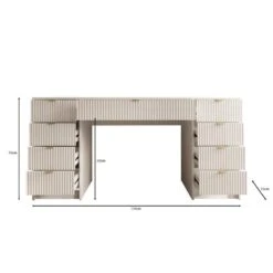 Meubella - Bureau Tavares 2 - Wit - 154 Cm -VIDAXL Winkel b72eacc5a7544b7096678f2e614faa35 1