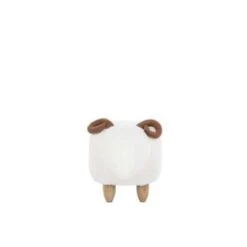 Beliani Hocker LAMB - Wit Polyester -VIDAXL Winkel b739de92b8b74cd2a7371b971ea16fe7