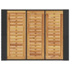 VidaXL - Tuinbartafel - Zwart - Poly Rattan - 105 X 80 X 110 Cm -VIDAXL Winkel b7e48fc8949446e7900f4b991a8f6fc4