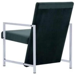 VidaXL Fauteuil Met Chromen Poten Fluweel Donkergroen -VIDAXL Winkel b8d6efb8e07f4b519ff2751ea5dfe6f0
