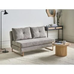 JERSLEV - 3-zits Slaapbank - Grijs - Stof -VIDAXL Winkel b931467d201f4db79ce08c1c28afa929