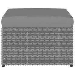 VidaXL - Tuinstoelen - Antraciet - Poly Rattan - Met Voetenbank -VIDAXL Winkel ba922758e0774303a5a9df773bfdd24d