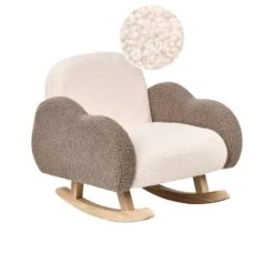 SKARE - Schommelstoel Voor Kinderen - Beige - Bouclé -VIDAXL Winkel bacdf08a3b6a4711872dcb9c7c7dc7a6