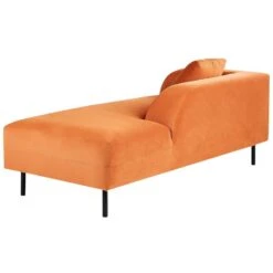 LE CRAU - Chaise Longue - Oranje - Linkerzijde - Fluweel -VIDAXL Winkel bb4a0b09441f43a2b2a56c06d2e67617