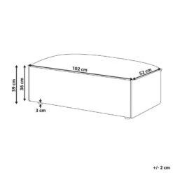 HELLNAR - Ottomaan - Beige - Fluweel -VIDAXL Winkel bb8a072d411849abb5765d49c5e54b49