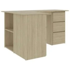 VidaXL - Hoekbureau - Bruin - Bewerkt Hout -VIDAXL Winkel bb9ce997dec44e52a18305bd704f36d9