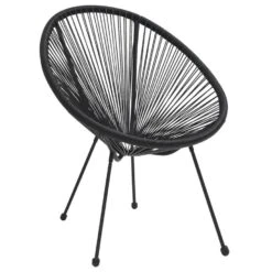 VidaXL - Maanstoelen - Zwart - Rattan - 2 Stuks -VIDAXL Winkel bbad787f9ea947d880db34fa420d0684