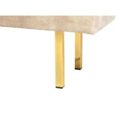 ROSEVILLE - Bankje - Beige - Fluweel -VIDAXL Winkel bc0aa718b5c44190a34c7e87425a9bf1