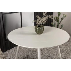 Fjôrd Tuintafel Beige Aluminium - 120x120x75cm - Lina -VIDAXL Winkel bc1002236025414eaac09d4290dbcfea