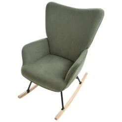 ARSET - Schommelstoel - Donkergroen - Bouclé 16 ARSET - Schommelstoel - Donkergroen - Bouclé -VIDAXL Winkel bc2b7b65a99340b0bc93013cc6319dd5