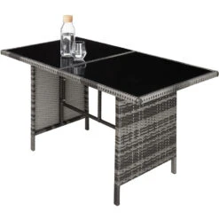 Tectake - Wicker Zitgroep Barletta - Grijs/lichtgrijs -VIDAXL Winkel bd100ed038e84842926c4d9f25801ba5