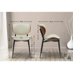 CLP Set Van 2 Eetkamerstoel Enid Kunstleer - Walnoot/creme 8 CLP Set Van 2 Eetkamerstoel Enid Kunstleer - Walnoot/creme -VIDAXL Winkel bd5dd1246afa490e89bb432ec00993d5