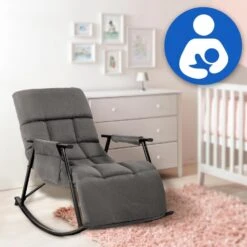 CLP Schommelstoel Cathy Stof - Donkergrijs -VIDAXL Winkel be70e0d52a034855afc0d8a2ac84899a