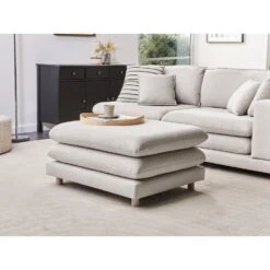 HEDEN - Ottomaan - Beige - Polyester -VIDAXL Winkel be8d81d966f642929700fcbfb1ab1049