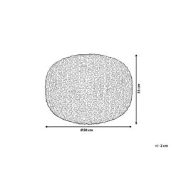 Beliani Poef PRIENE - Grijs Katoen -VIDAXL Winkel bec1c242ee08450c861a93f9d14a1e38