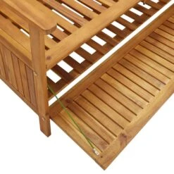 VidaXL - Tuinopbergbank - Bruin - Acaciahout- 120 Cm -VIDAXL Winkel bee42d15bb0349c19e68761dd1a77bb7