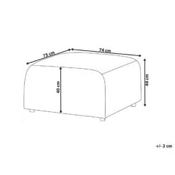 FALSTERBO - Ottomaan - Wit - Corduroy -VIDAXL Winkel bf575886b5cb49768f55705719790004