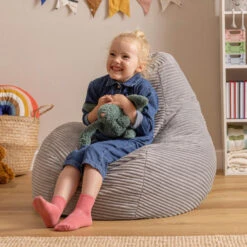 Icon Kinderzitzakken Dalton - Corduroy Zitzak - Grijs -VIDAXL Winkel bf5799a9e1924c97979dd8b10315bc08