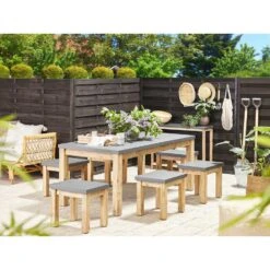 Beliani Tuinstoel OSTUNI - Grijs Vezelcement -VIDAXL Winkel c0f75dd7e3de4c378f991f46f1d3e509