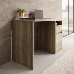 Meubella - Bureau Babot - Eiken 1 - 120 Cm -VIDAXL Winkel c10b5feb2b464e4b8a9576cd6b35de41