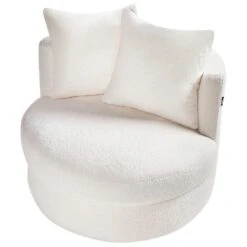 DALBY - Fauteuil - Wit - Bouclé -VIDAXL Winkel c141557d2d22469c8cc9ecf73c7a93d0