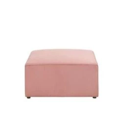 Beliani Ottomaan LEMVIG - Roze Corduroy -VIDAXL Winkel c1bd08acd732460382779e7e268ce263