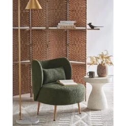 OTSBY II - Fauteuil - Donkergroen - Bouclé -VIDAXL Winkel c1d150a932be40b4be06c6f2292766d5