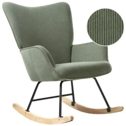 ARSET - Schommelstoel - Donkergroen - Bouclé 12 ARSET - Schommelstoel - Donkergroen - Bouclé -VIDAXL Winkel c1ff3f464503428da8a15b2003244977