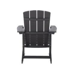 ADIRONDACK - Tuinstoel Met Voetenbank - Grijs - Kunsthout -VIDAXL Winkel c240ef3f6604465b92cef44dece863be