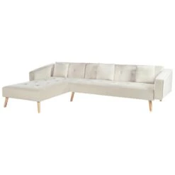 VADSO - Hoekslaapbank - Lichtbeige - Rechterzijde - Fluweel 15 VADSO - Hoekslaapbank - Lichtbeige - Rechterzijde - Fluweel -VIDAXL Winkel c280091ccd384257a78bfc61fd138cb9