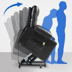 CLP Fauteuil Andover Zwart Frame - Kunstleer - Bruin -VIDAXL Winkel c2c3eac796c84eeab347607567b058f2