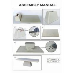 Tuintafel Rechthoek 160cm - Wit Eco Composiet - Avia -VIDAXL Winkel c314d7973ac94f0ab033b97b656f56b4