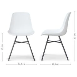 Nolon Noa-Pip Kunststof Tuinstoel Wit - Zwart Onderstel -VIDAXL Winkel c325f03a6d7248f38b0b837f46da80db