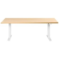 DESTINES - Elektr Bureau - Wit/Lichtbruin - 180 X 72 Cm - Vezelplaat -VIDAXL Winkel c41d096ed42742c592a2f6fabeb38b51