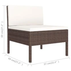 VidaXL - Loungeset - Bruin - Poly Rattan - 6 Stuks - Met Kussens -VIDAXL Winkel c44a02aa7d4447a6ba161fb350c02068