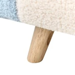 OMBO - Kinderfauteuil - Lichtblauw - Bouclé -VIDAXL Winkel c4b3eee607de4304ad89f0101c272ad8