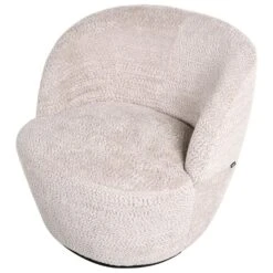 KUOLPA - Fauteuil - Beige - Chenille -VIDAXL Winkel c510a5c24a004e1caf8523fe8d770d7f