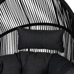 Lisomme Ayla Rattan Tuin Loungestoel Zwart - Met Zitkussens -VIDAXL Winkel c550dc6968c14f31a20c915977b69905