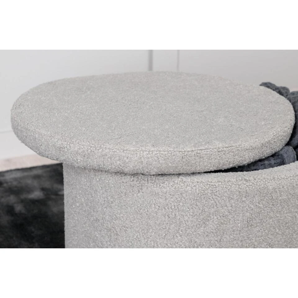 Svea - Blaze Poef - Teddy - Grijs 5 Svea - Blaze Poef - Teddy - Grijs - Afbeelding 5