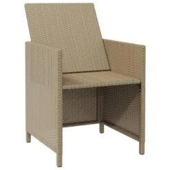 VidaXL - Tuinstoelen - Beige - 4 Stuks - Met Kussens -VIDAXL Winkel c60f989d4c594480b957fb38977e640d