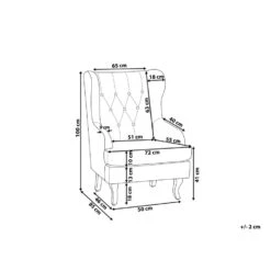 Beliani Oorfauteuil ALTA - Groen Fluweel 6 Beliani Oorfauteuil ALTA - Groen Fluweel -VIDAXL Winkel c613c8286ff74cb9a702831023c75fff