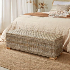 Bank Ingang Scandinavische Slaapkamer Hout Rotan Natuurlijke Vezels -VIDAXL Winkel c68a477606b945f59bdd9264211034b1