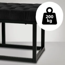 CLP 2-zits Bankje Polson 120 Cm - Zwart -VIDAXL Winkel c69570c0409c49e0aad3491851406333 1