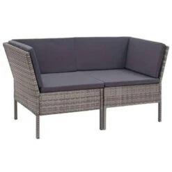 VidaXL 6-delige Loungeset Met Kussens Poly Rattan Grijs 57x69x67 Cm -VIDAXL Winkel c6c829d76962460e8cc1ae3e02059603