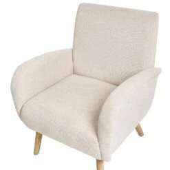 PLASSEN - Fauteuil - Lichtbeige - Stof -VIDAXL Winkel c7dfd45cb2e84226ba200209cb5e2ed2
