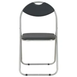 VidaXL Eetkamerstoelen Inklapbaar 2 St Kunstleer Zwart -VIDAXL Winkel c853dbbcceca4843a13eba9b77642670