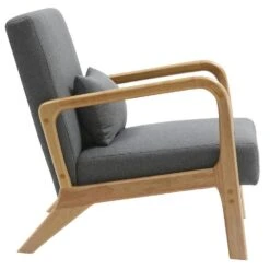 CLP Fauteuil Hibbing Natura Frame - Hout - Licht Grijs -VIDAXL Winkel c862d141c2054a1cb6615137a7bd627c